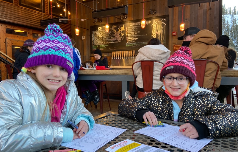 Kids Eating at Red River Brewery