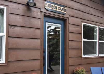 Main front door to Carson Cabin!