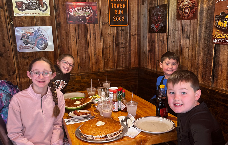 Old Tymer's Breakfast Giant Pancakes