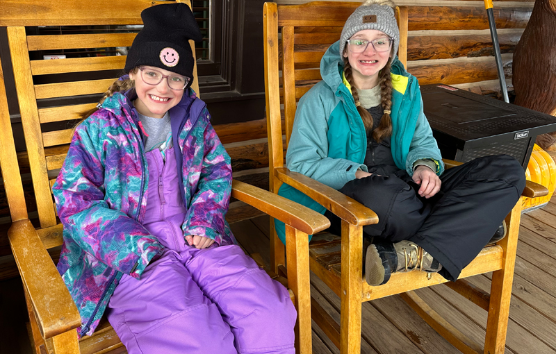 Rocking chairs at Bearly Awake